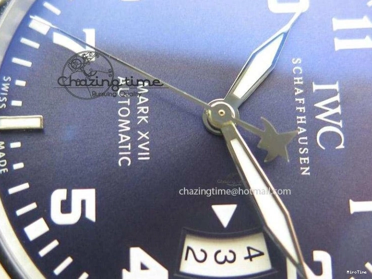 MIROTIME 0726 Mark XVII Le Petit Prince MK Maker 1:1 Best Edition SS Blue Dial On Brown Leather Strap A ComfortFit 7377